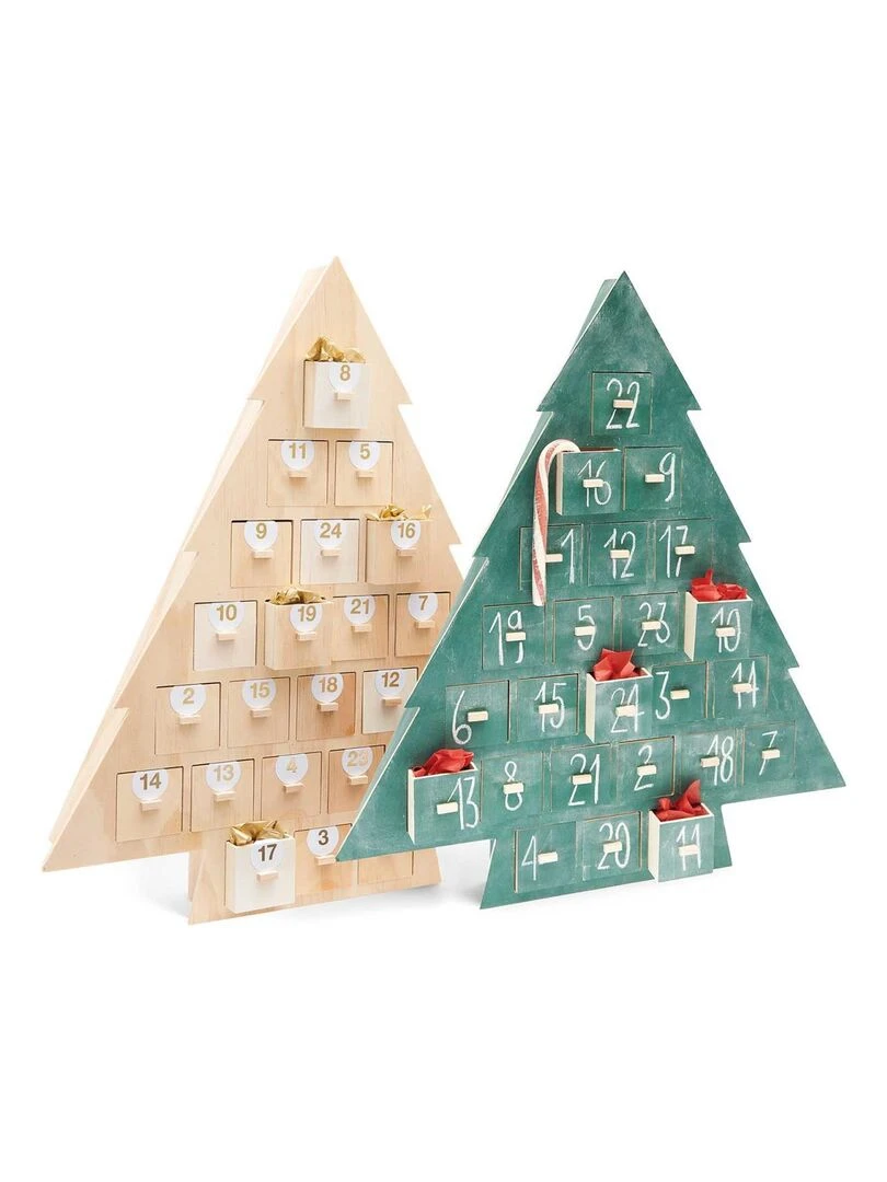 Calendrier de l Avent bois Sapin N/A