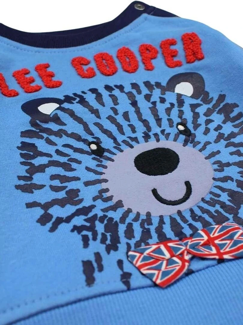 Lee Cooper   Ensemble ​​Sweat pantalon bébé garçon Imprimé Logo   Bleu marine