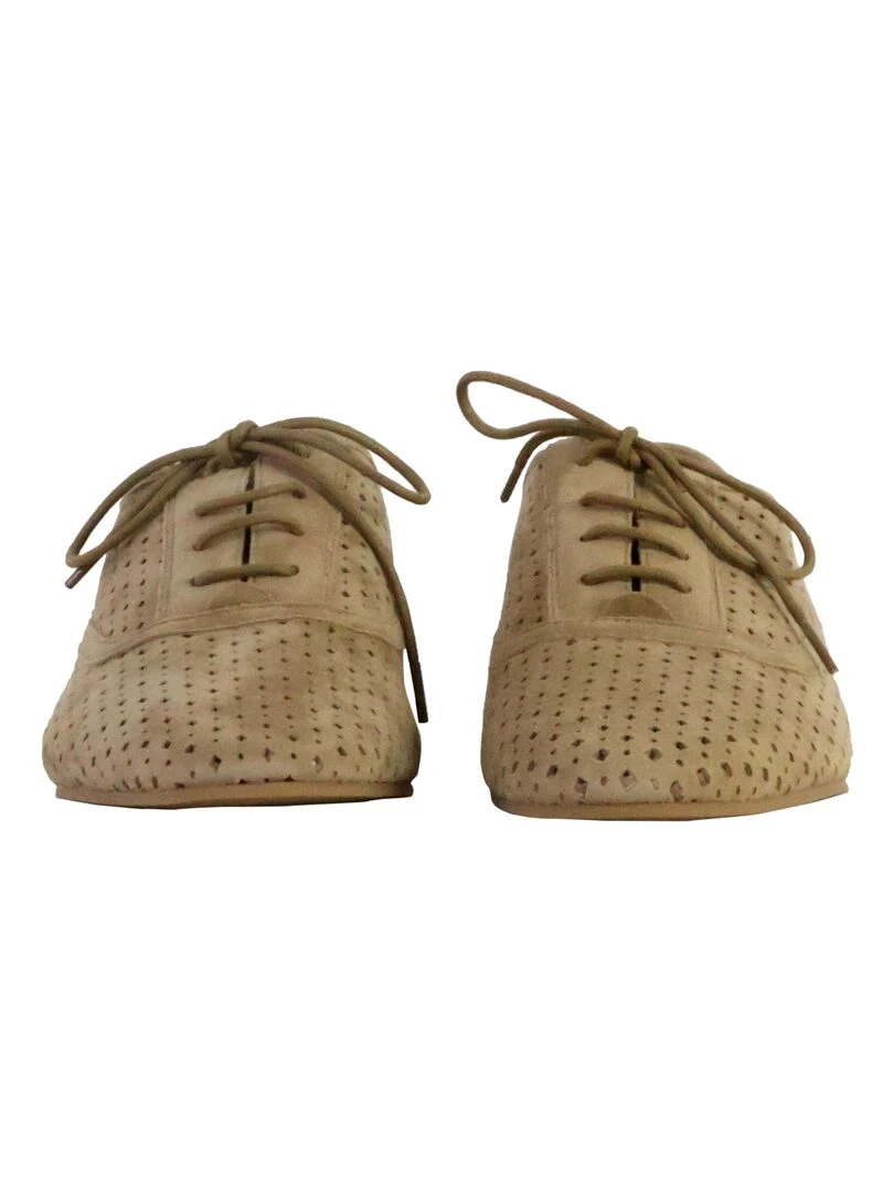 Derbie Basse Cuir Emilie Karston Joahn   Beige