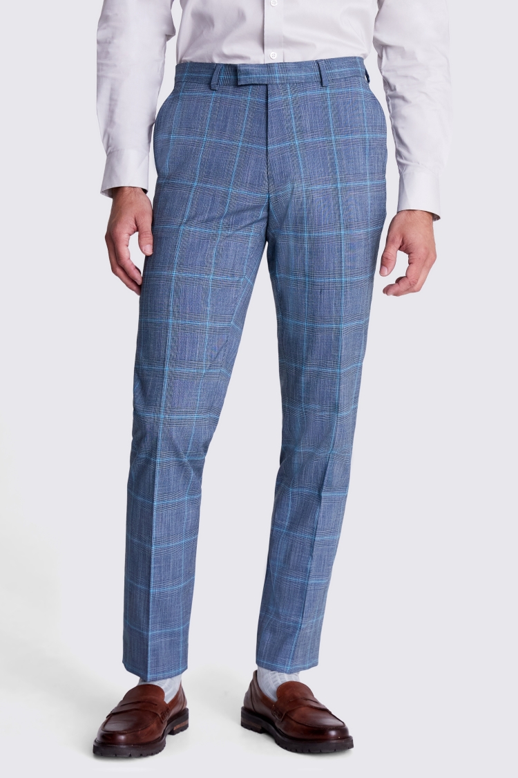 Ted Baker Tailored Fit Navy Check Jacket    Buy Online at Moss