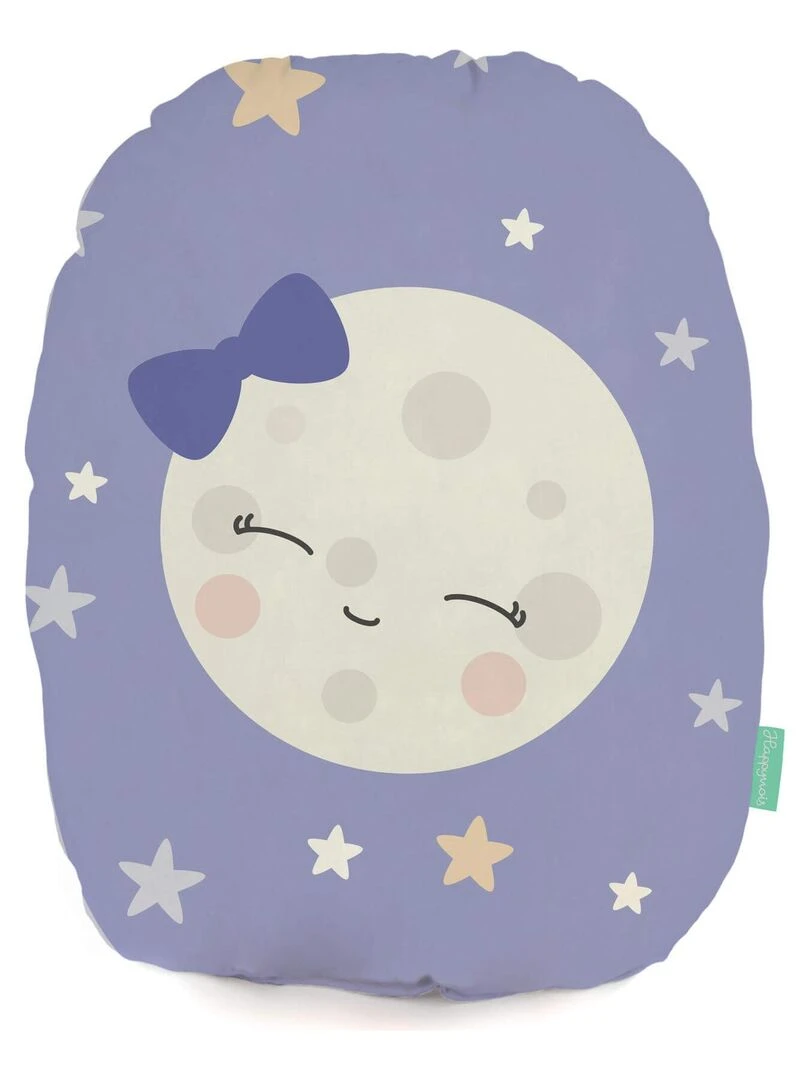Coussin Moon dream "Happyfriday" Blanc