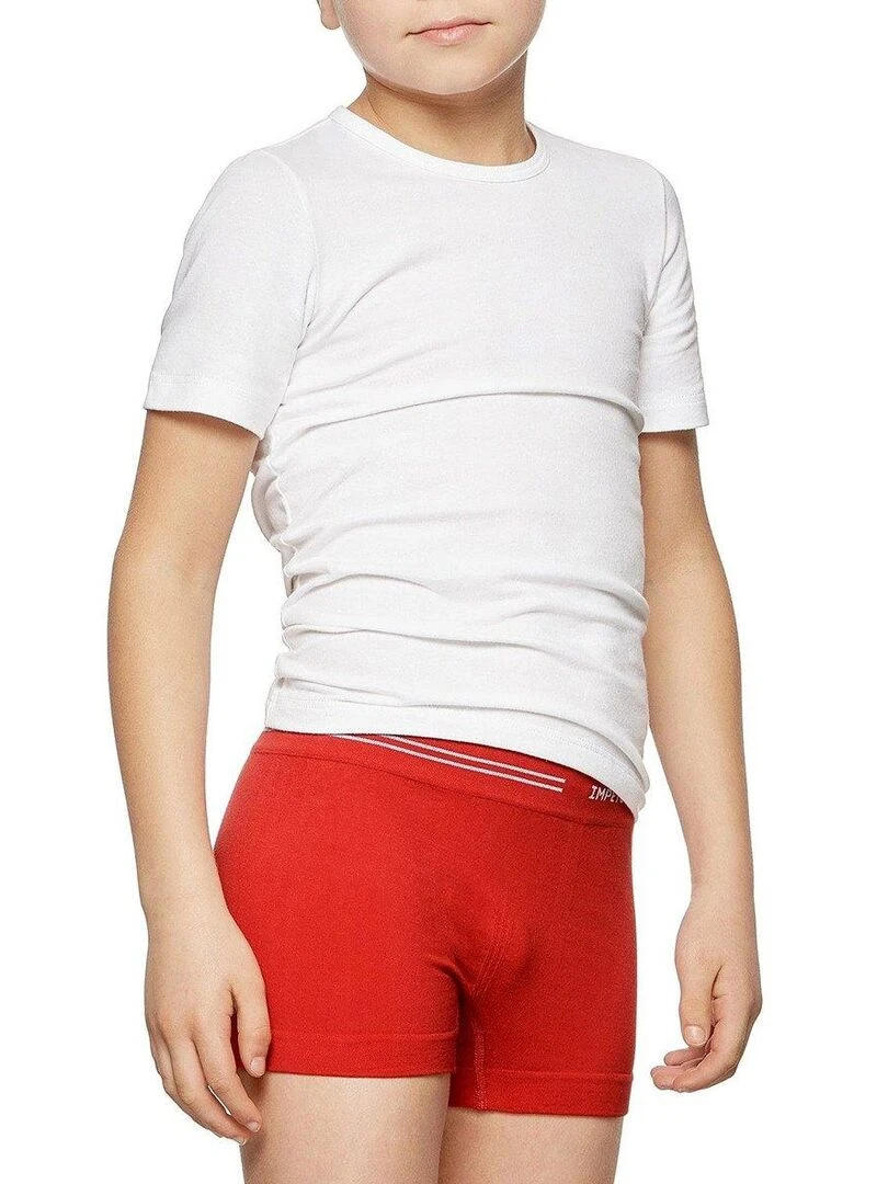 Pack de 2 boxers en coton sans coutures Seamless Rouge