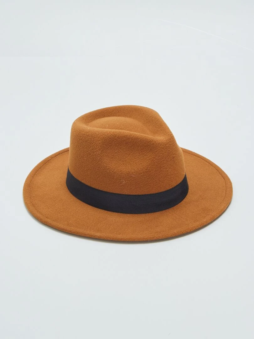 Chapeau feutre Marron