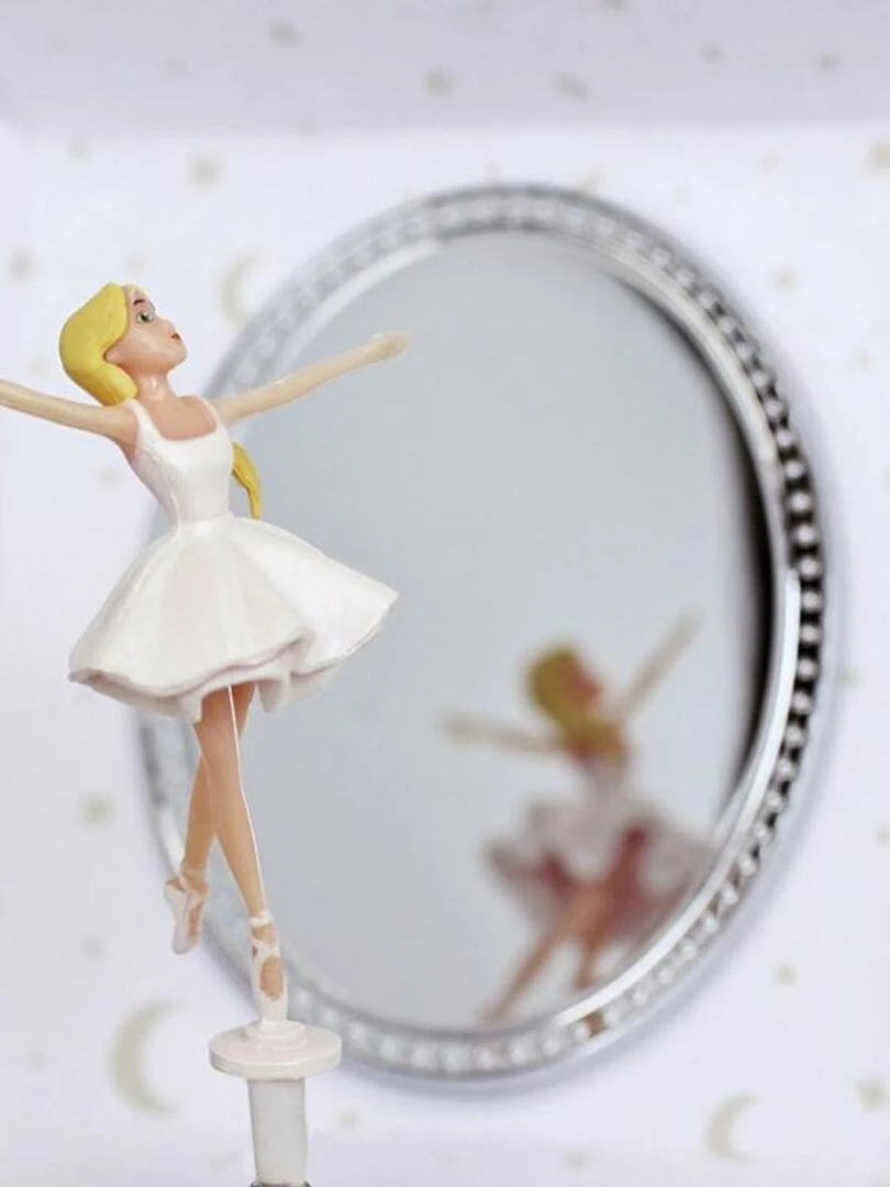 Boîte à bijoux musicale cube phosphorescente Ballerina   N/A