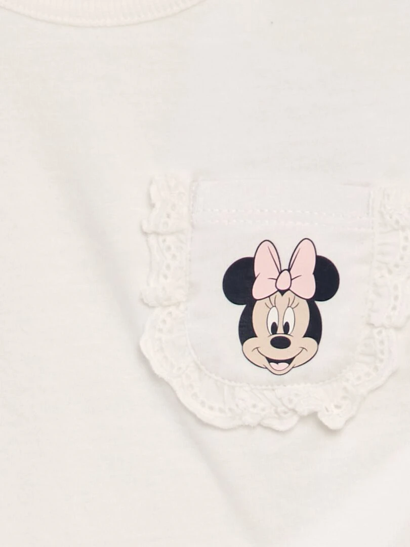 T shirt 'Disney' avec poche poitrine Blanc