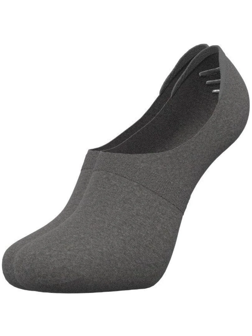 Socquettes invisibles en coton Gris