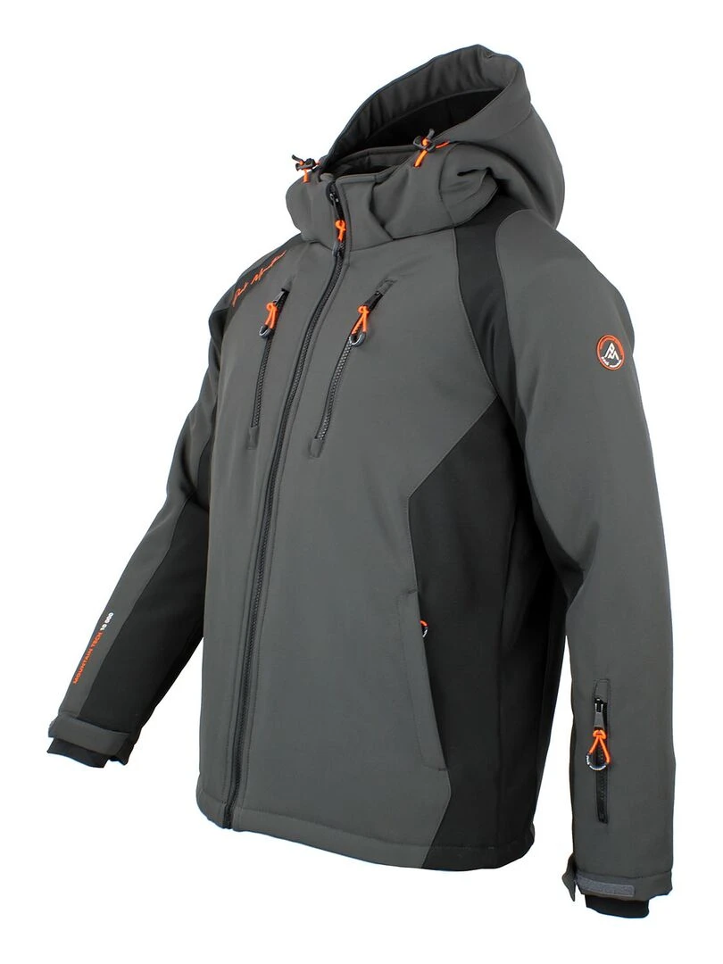 Blouson de ski softshell homme CABILAN   PEAK MOUNTAIN   Gris