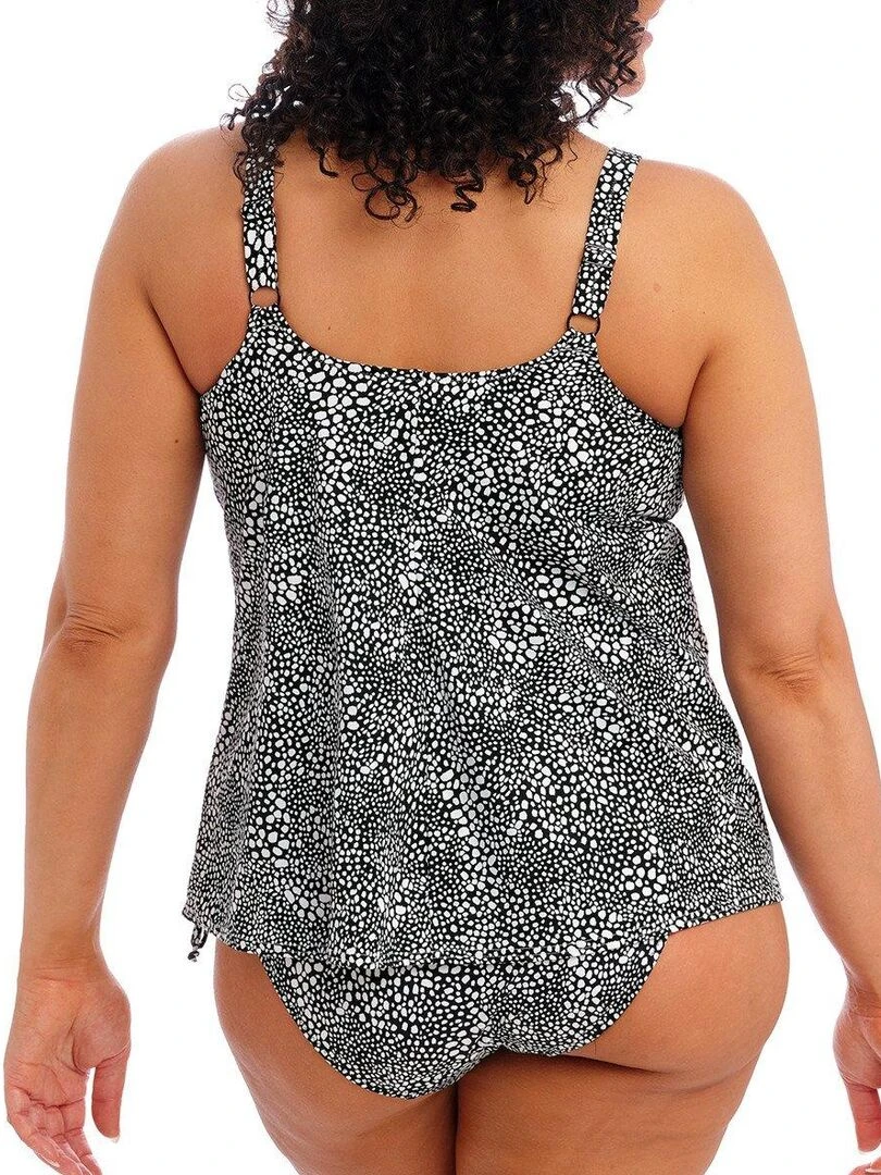 Haut de maillot tankini grande taille Pebble cove   Noir