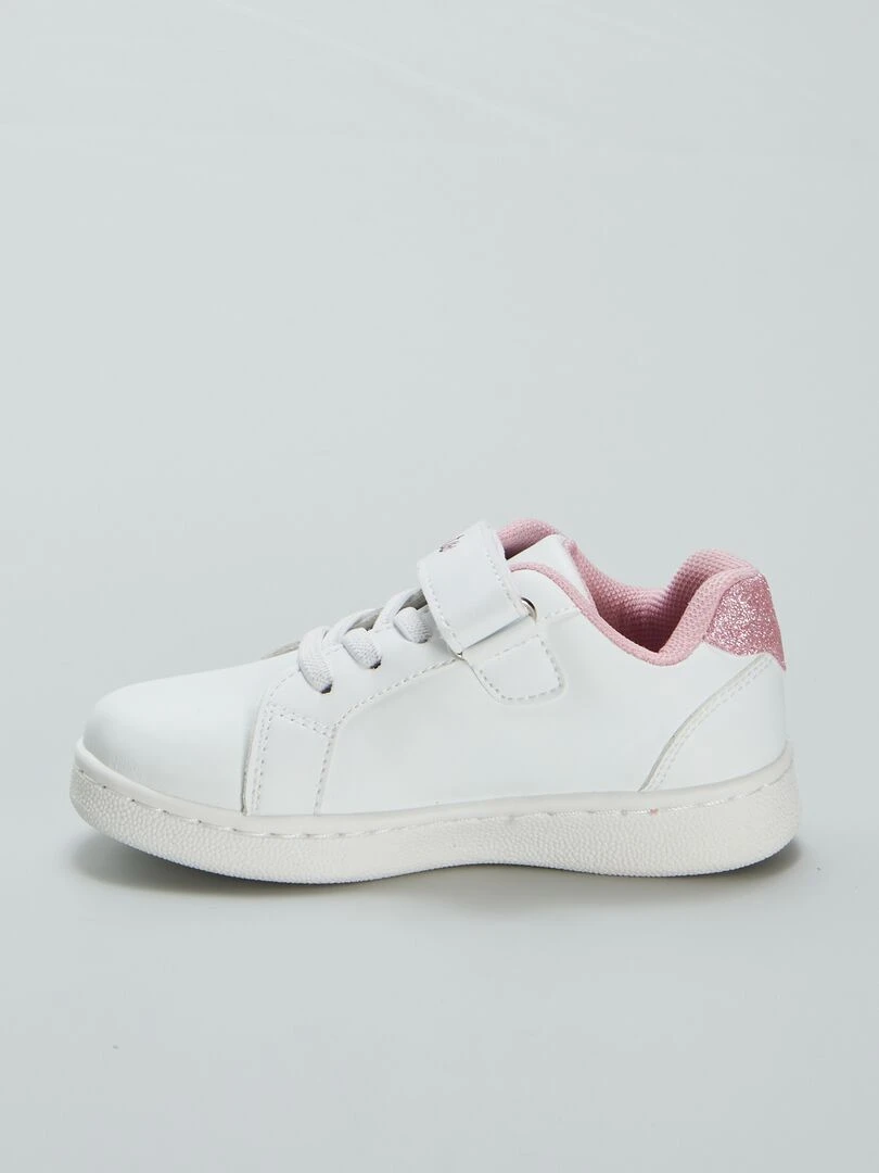 Baskets blanches 'Minnie'   Blanc/rose