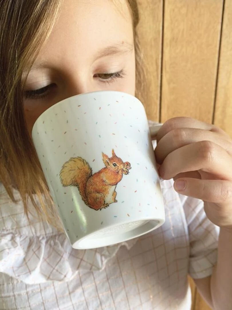 Tasse À Anse Pierre Lapin   Blanc
