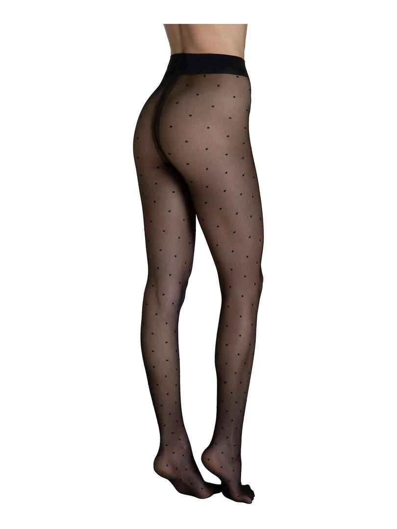 Collants 20 DEN à pois Fashion Dots noir   Noir