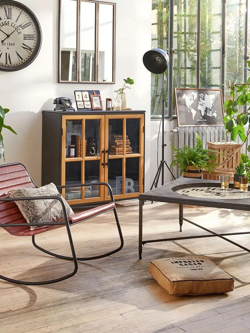 Coussin de sol en jute   Beige