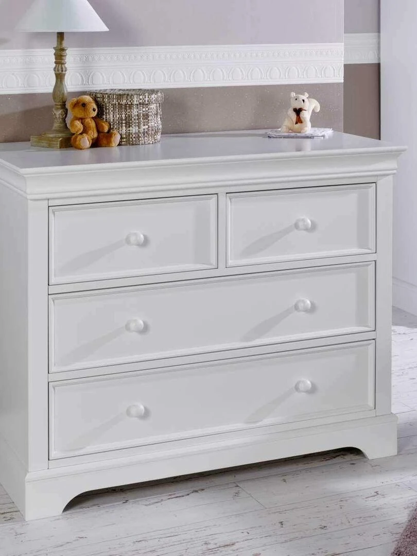 Commode 4 tiroirs Lila AKITEN RETAIL Blanc
