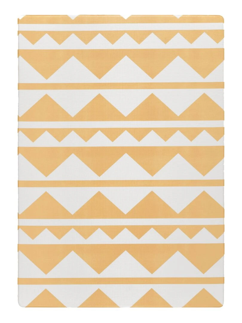 Tapis de jeu enfant REVERSIBLE design TRIBECA SAHARA SUN Marron cappuccino