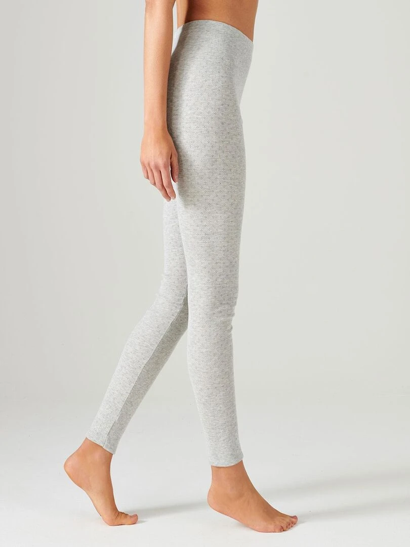 Caleçon maille ajourée Thermolactyl Damart Gris
