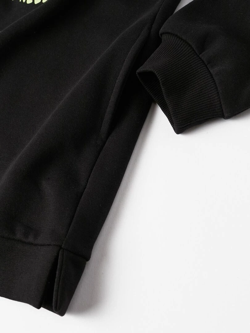 Robe Sweat à Capuche pour Fille 'Halloween   Brille dans le Noir' manches longues  HALLOWEEN   Noir