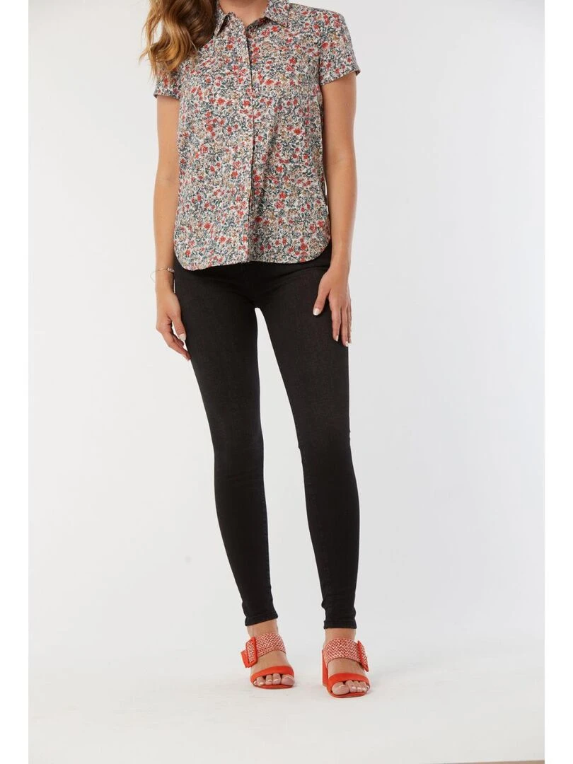 Lee Cooper Jean coton skinny LC115 Noir