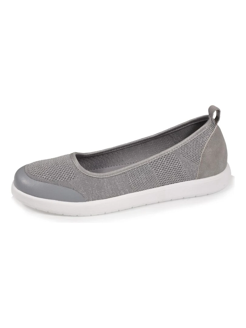 Ballerines Femme slip on Gris Gris Gris