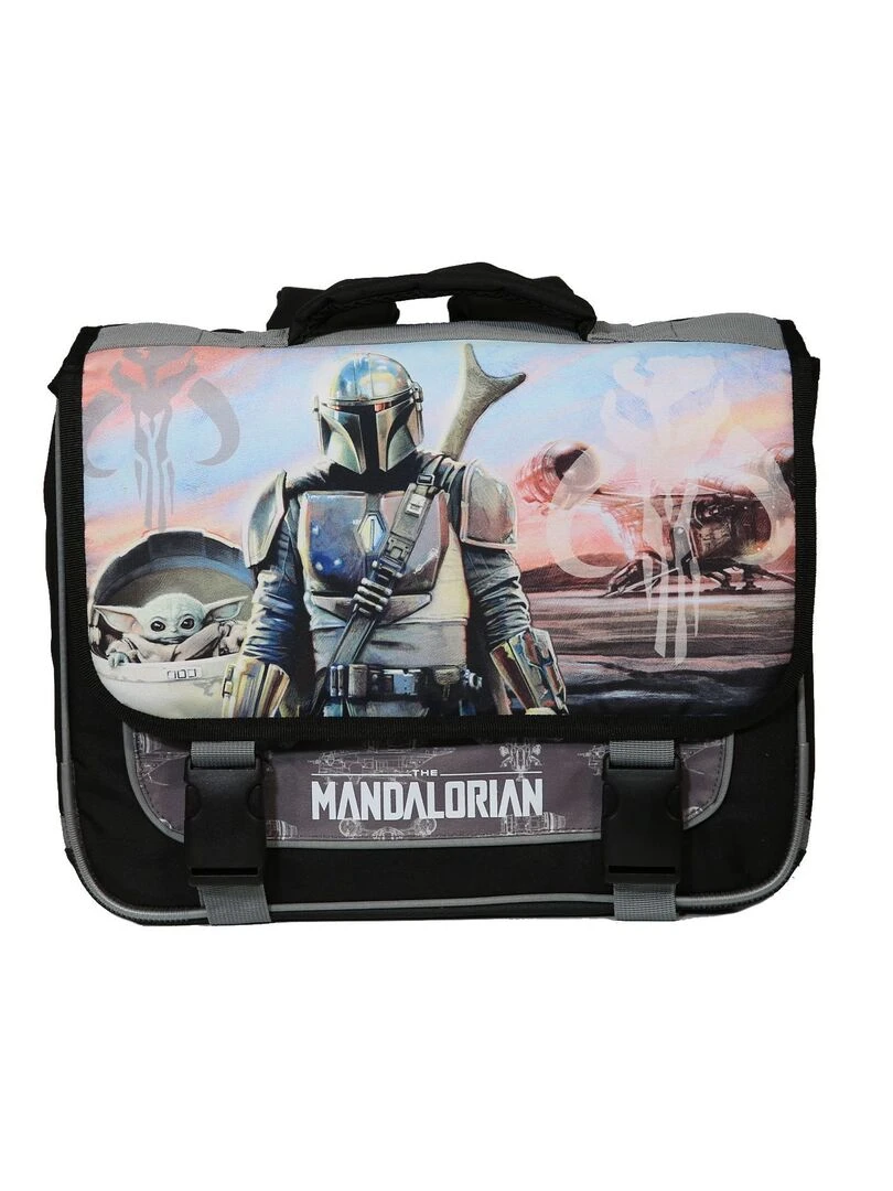 Cartable 38 cm Star Wars/The Mandalorian Baby Yoda Noir et Gris Bagtrotter Multicolore