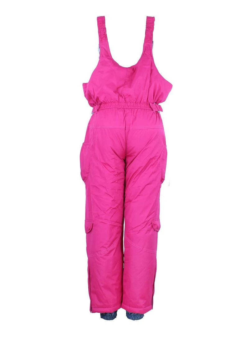 Salopette de ski fille FOMBLUX PEAK MOUNTAIN Rose framboise