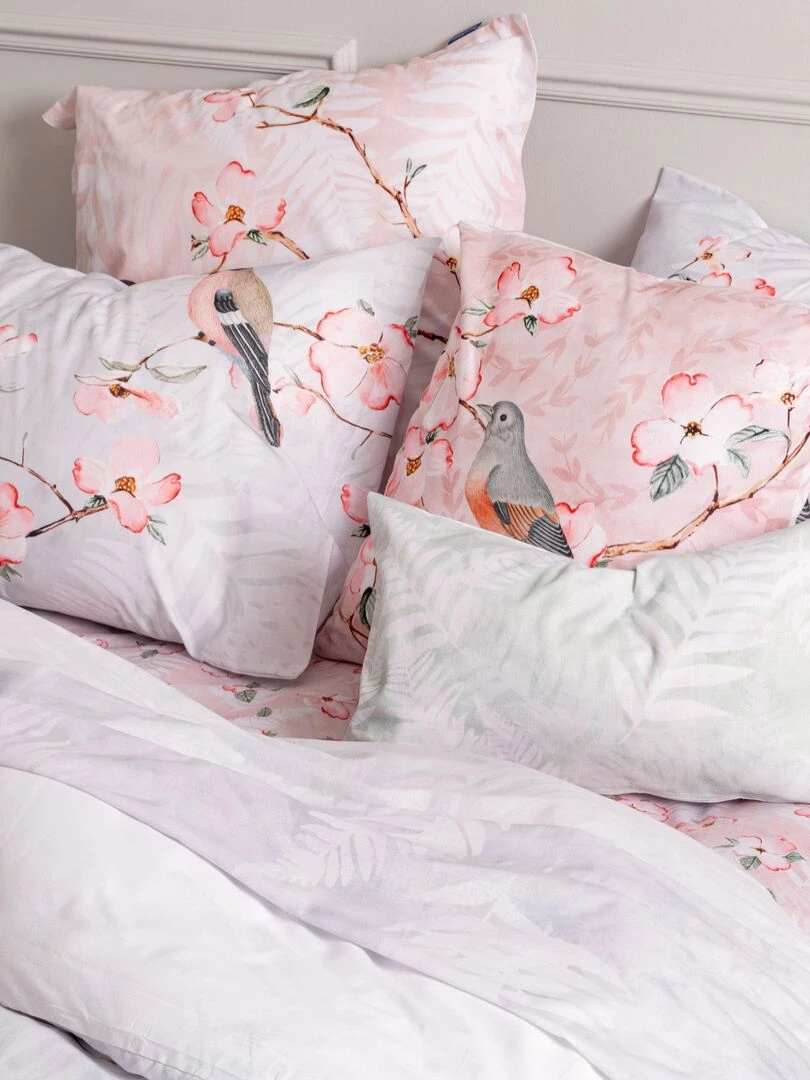 Housse de couette Ohara "Happyfriday" Blanc