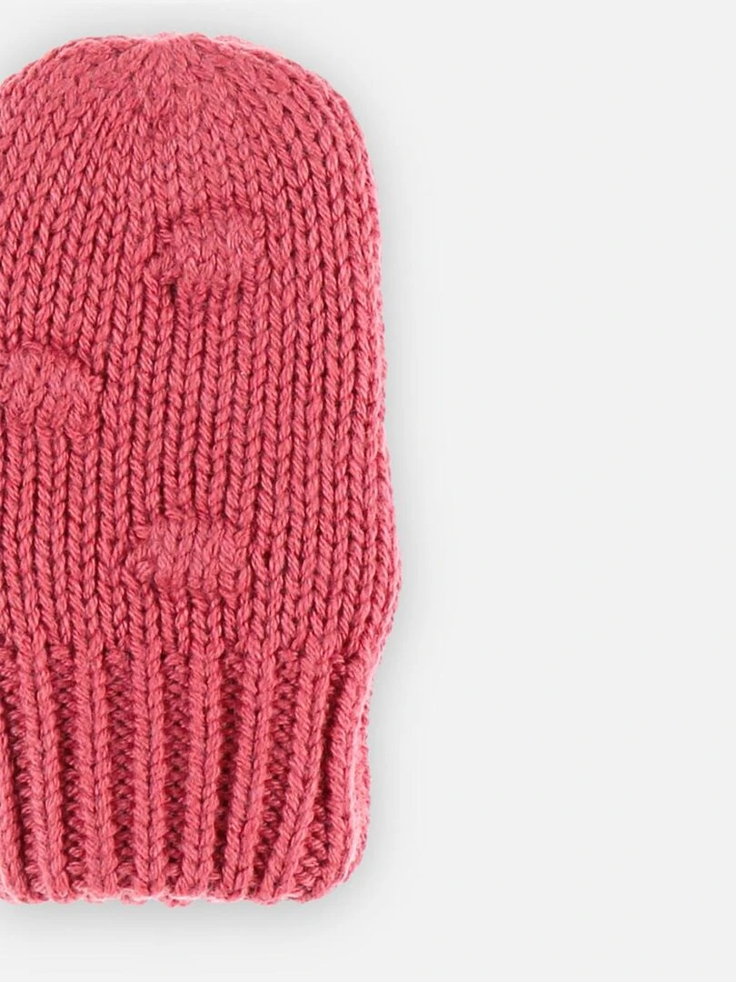 Moufles en tricot  foncé   Noukie's   Rose