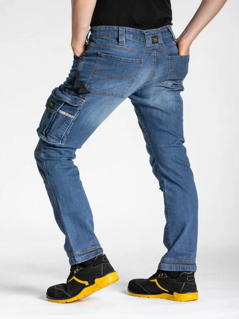 Jeans de travail workwear stretch coupe confort JOB 'Rica Lewis'   Bleu