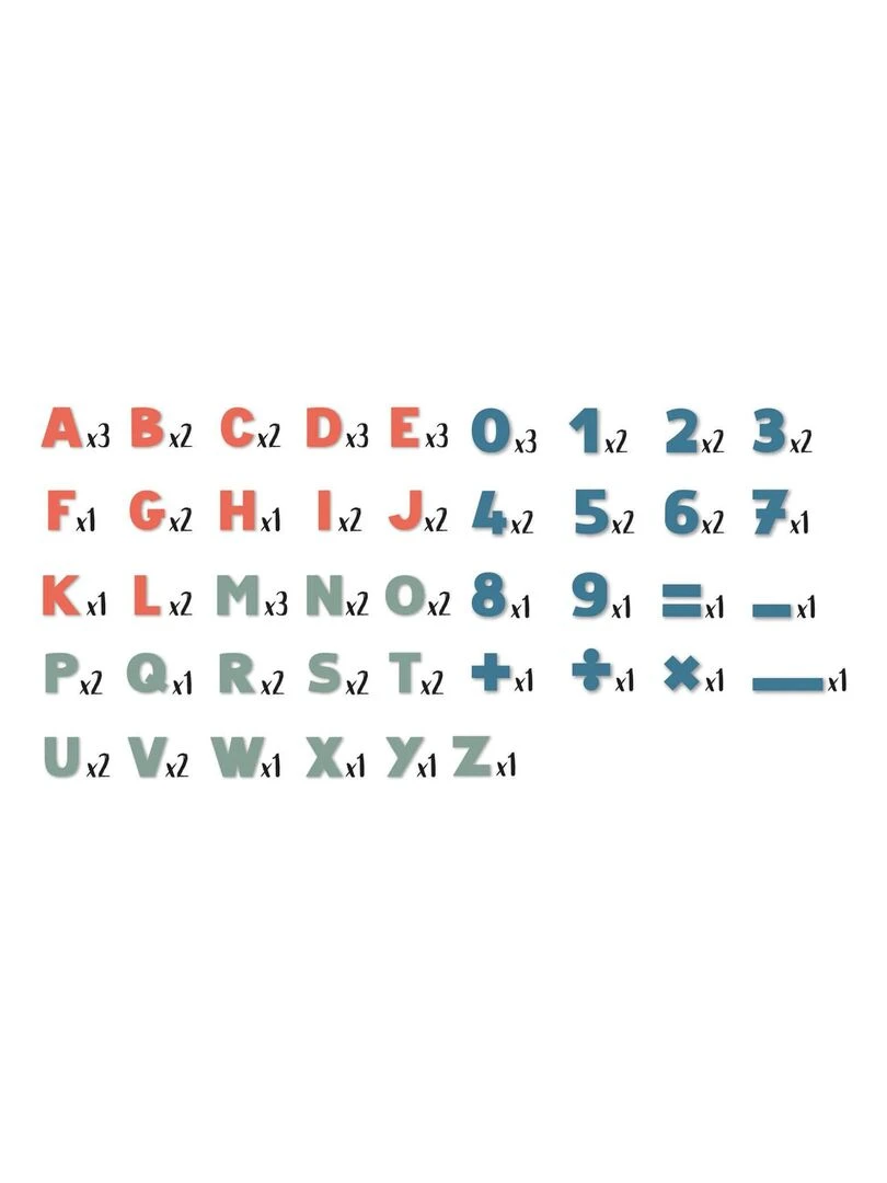 72 Lettres & Chiffres Magnetiques   N/A