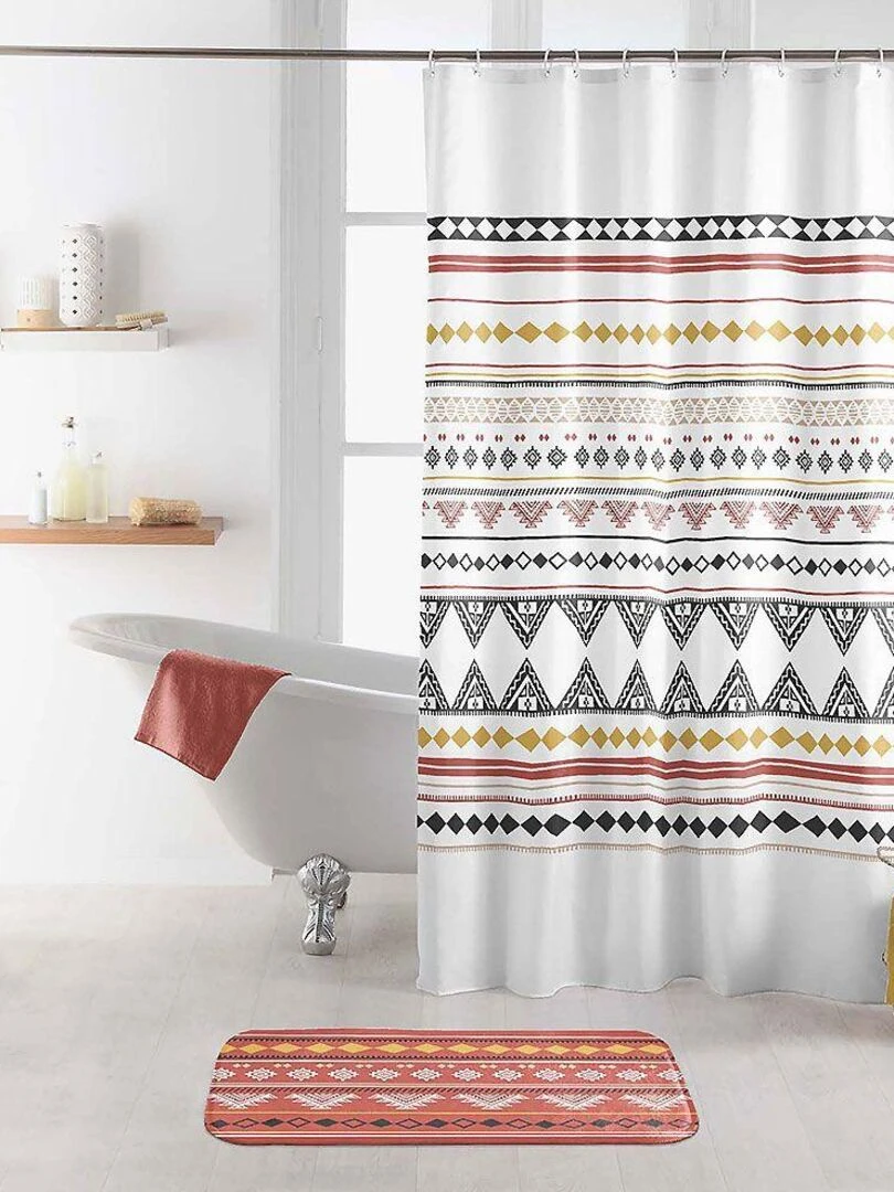Rideau de douche Esteban Multicolore