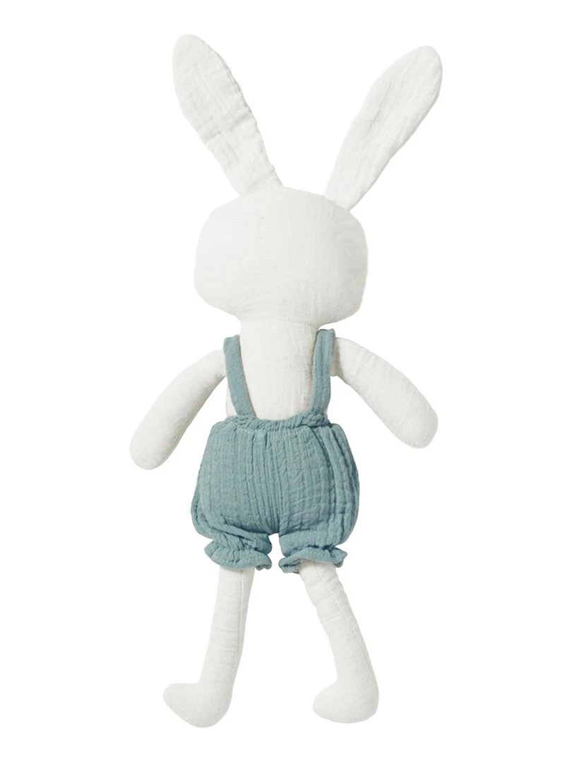 Peluche en coton mousseline lapin "Ben" 30 cm   N/A