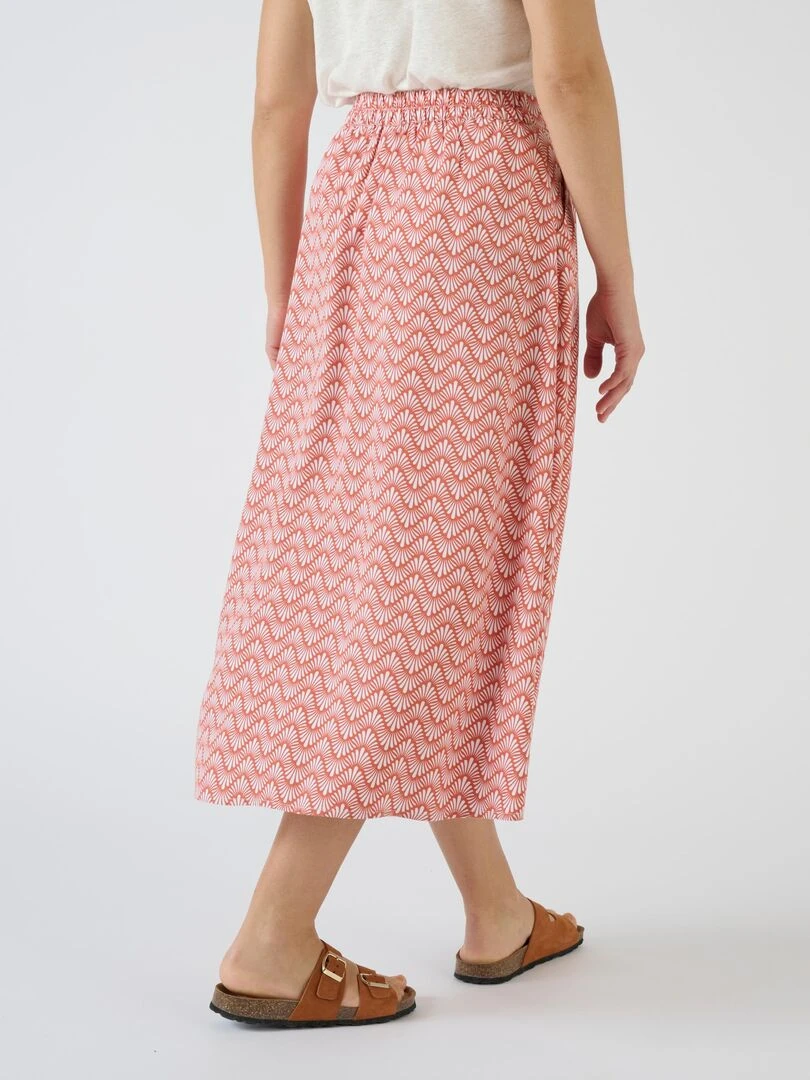 Jupe ample *fibres pure viscose Lenzing(TM) EcoVero(TM)   Damart   Orange