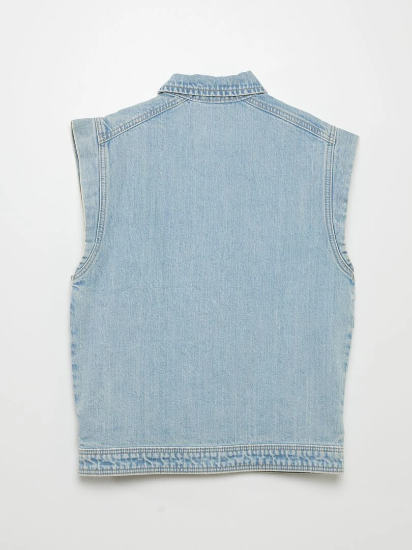 Veste légère en denim   BLEU