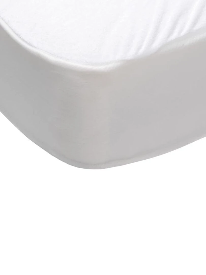 Bleu Câlin   Protège matelas Imperméable et Respirant   Blanc