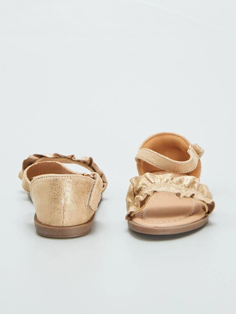 Sandales plates   Jaune