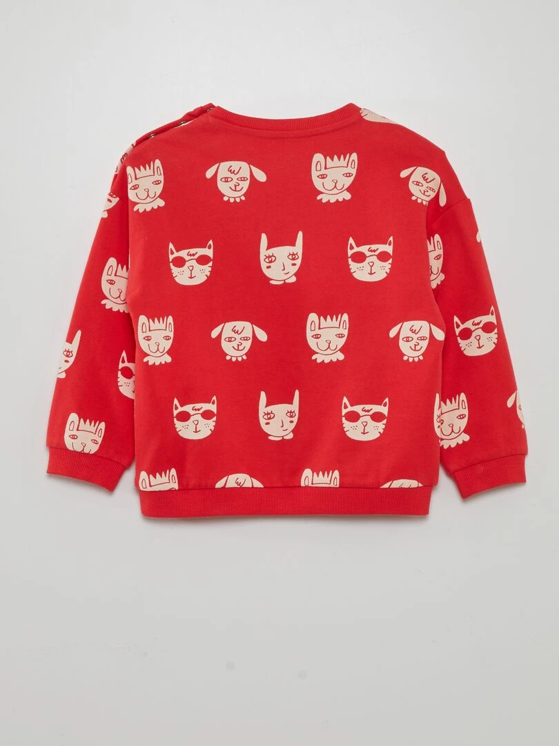 Sweat à col rond X Little Bad Wolf   Rouge