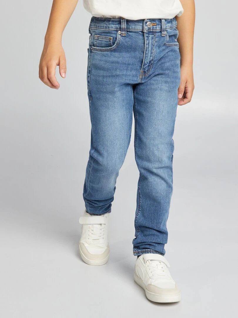 Jean slim taille ajustable   Stone