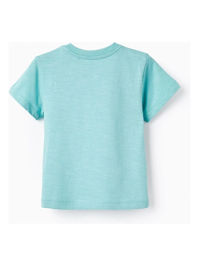 T shirt en Coton pour Bébé Garçon 'Havana' manches courtes CUBA Bleu clair