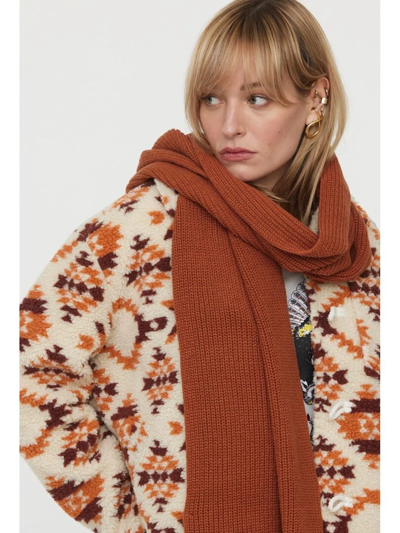 Lee Cooper   Echarpe coton  WALINE   Marron