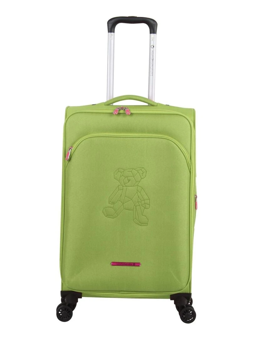 LULU CASTAGNETTE VALISE S TEDDYBEAR Vert