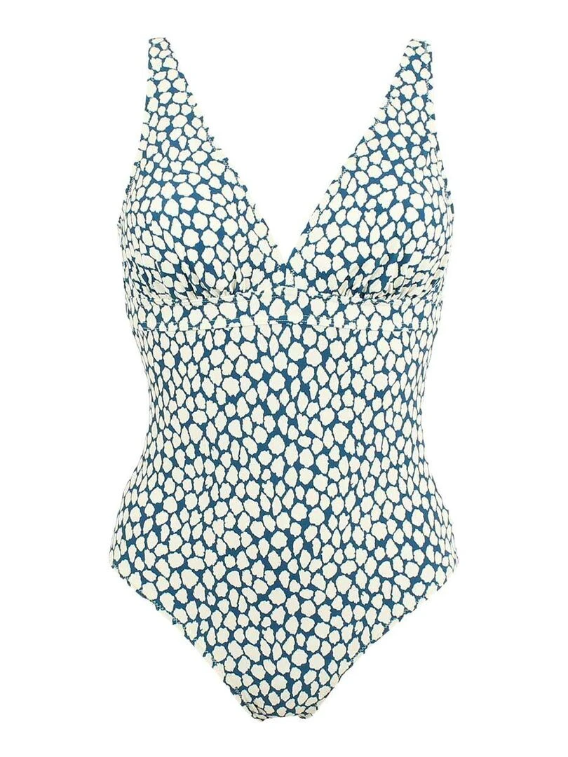 Maillot 1 pièce sans armatures bonnet CDE Riviera   Bleu