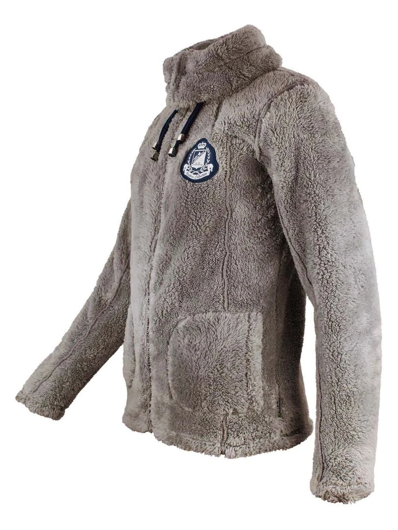 Blouson polaire femme ASANA   Gris taupe