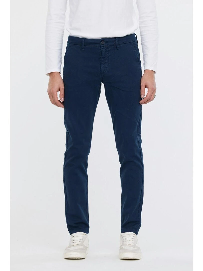 Lee Cooper Pantalon coton slim NEILS Bleu marine