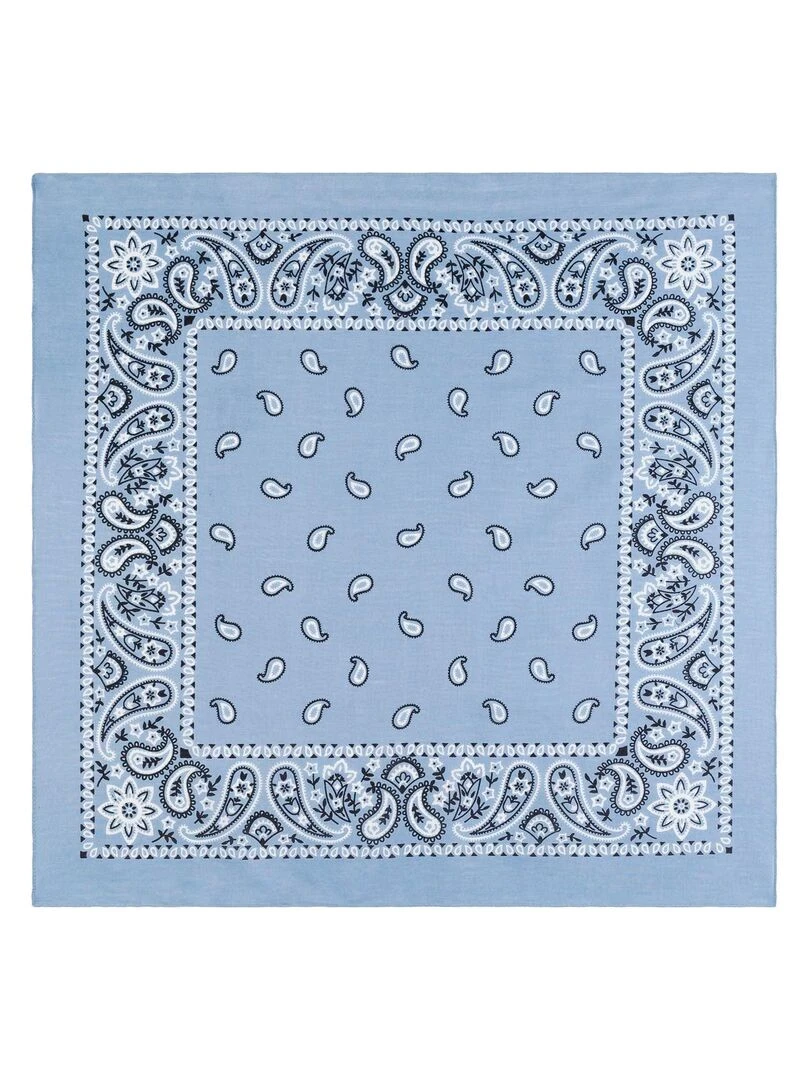 Bandana Coton U.S Premium   Bleu ciel