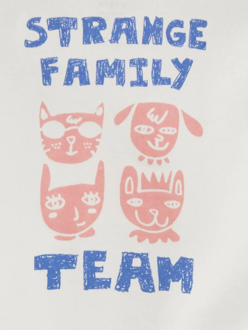 Sweat à col rond X Little Bad Wolf   Blanc