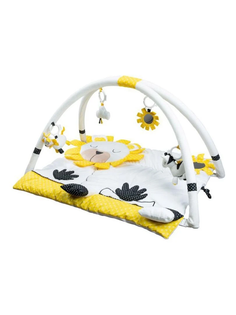 Tapis d'éveil Pluche et Pompon Jaune