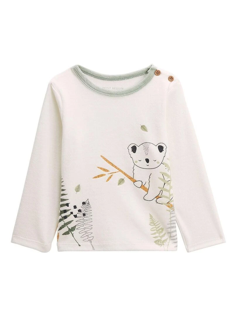 Pyjama bébé 2 pièces en velours Noah Vert