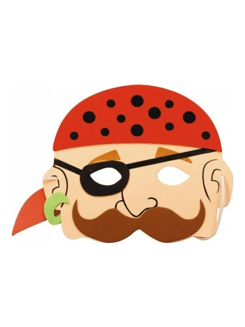 Masque enfants de Pirate EVA Rouge