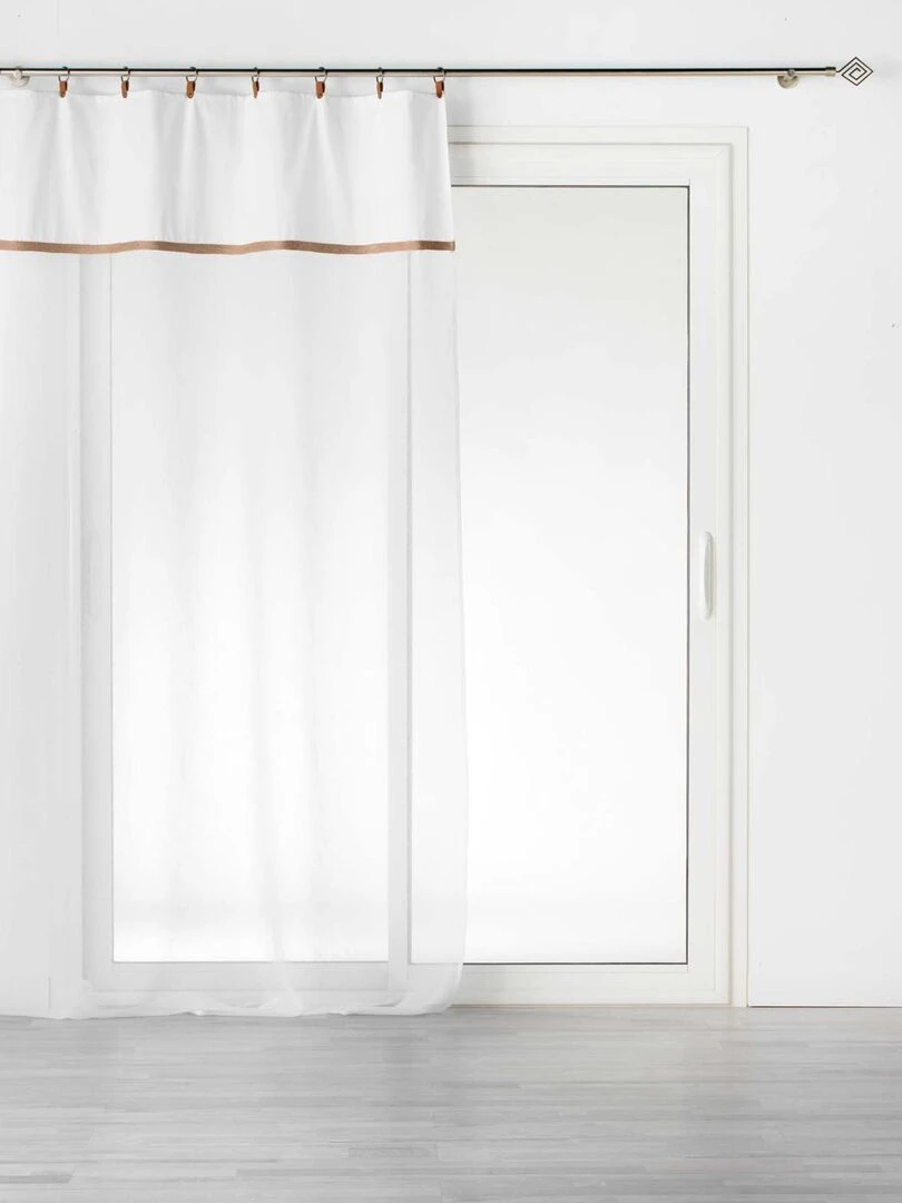 Voilage sablé esprit loft Blanc