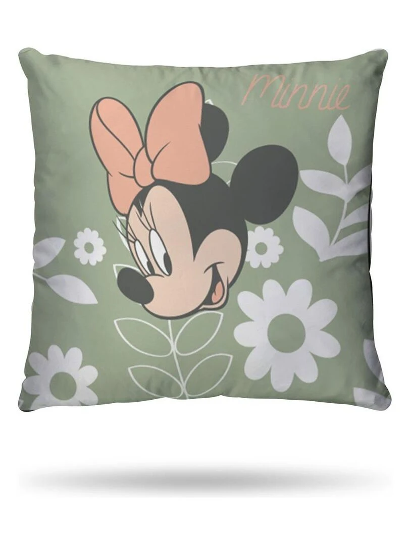 DISNEY   Housse de couette Minnie 140x200 cm   100% Coton   Vert   Vert