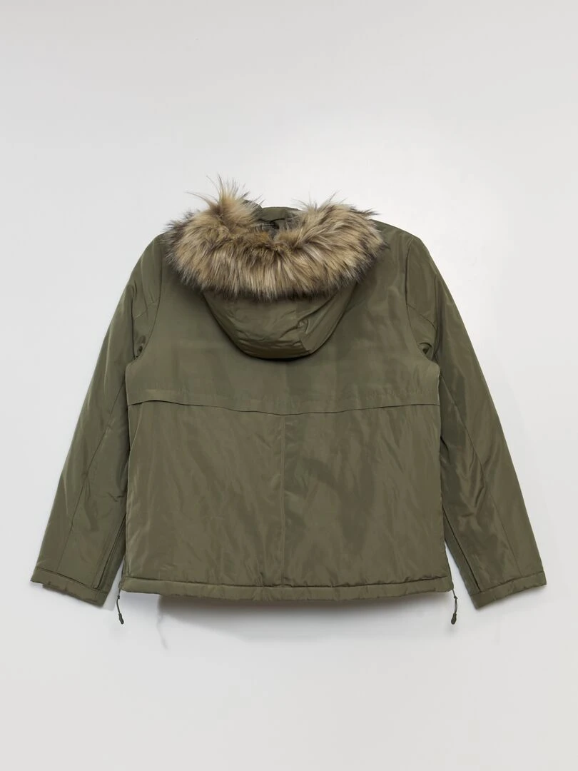 Parka avec ouverture zippée   So Easy   Vert